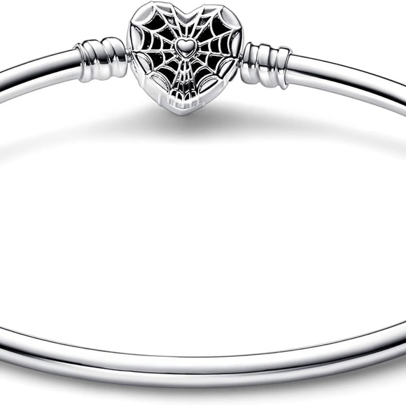 Pandora X Marvel Sterling Silver Spider-Man Bangle - Picture 2 of 2